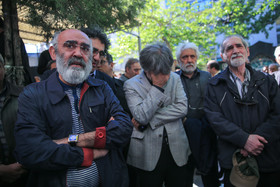 مراسم تشییع پیکر «حسین قندی» - استاد روزنامه‌نگاری